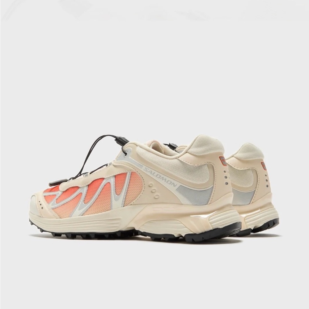 Salomon Athletic Sneakers in Cream and Coral - Picture 3 of 7